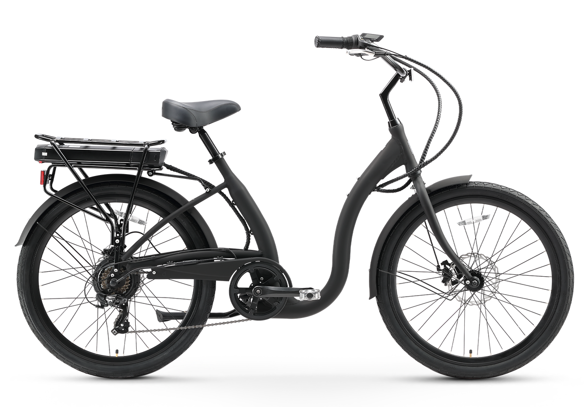 sixthreezero Simple Step-Thru 7-Speed 500W Electric Bicycle — product view 5