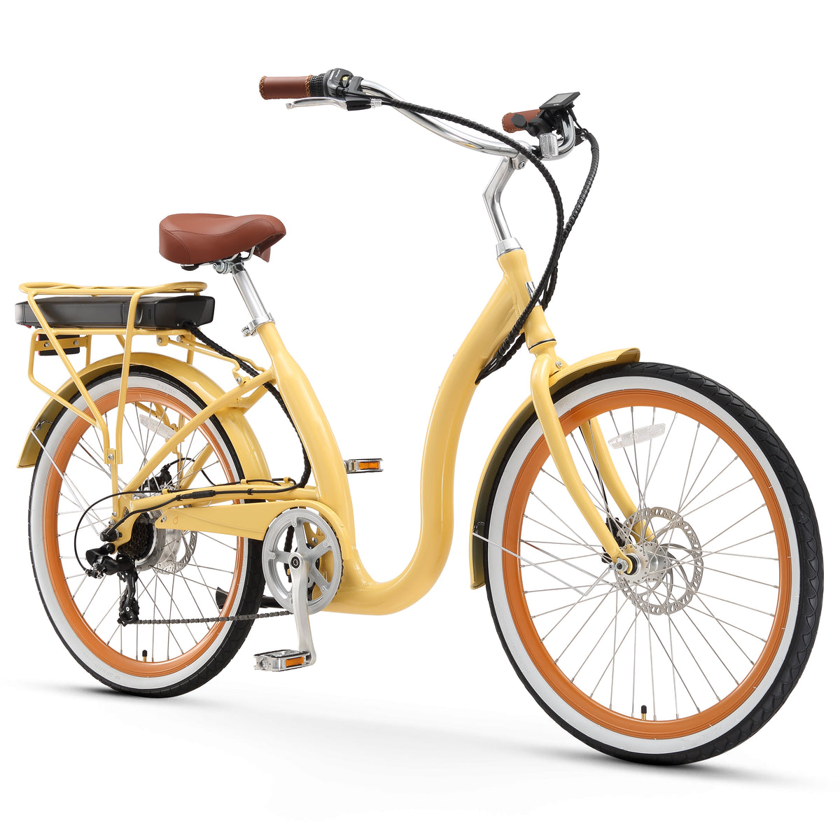 sixthreezero Simple Step-Thru 7-Speed 500W Electric Bicycle — product view 8