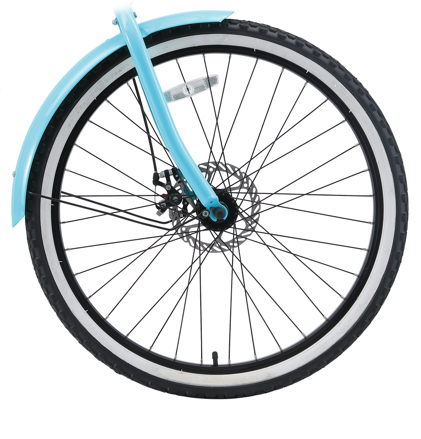 sixthreezero Around the Block Women's 26" 500W 7 Speed Electric Beach Cruiser Bicycle — product view 36