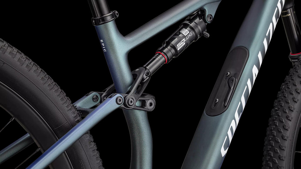Epic 8 Pro - SRAM X0 AXS, RockShox Ultimate (2024) — Satin Carbon/Metallic Sapphire/Metallic White Silver — detail 60