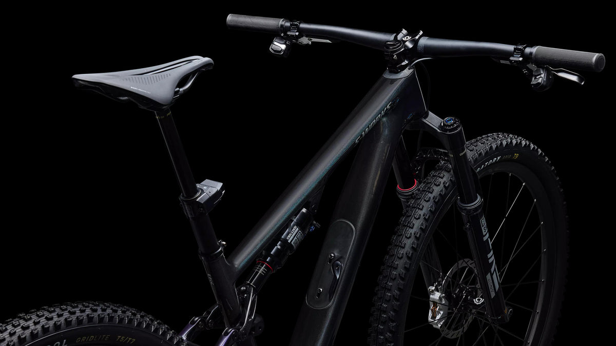 S-Works Epic 8 EVO - SRAM XX SL AXS, RockShox Ultimate (2026) — Gloss Carbon / Green to Purple Viavi Fade / Brushed Liquid Metal — detail 110