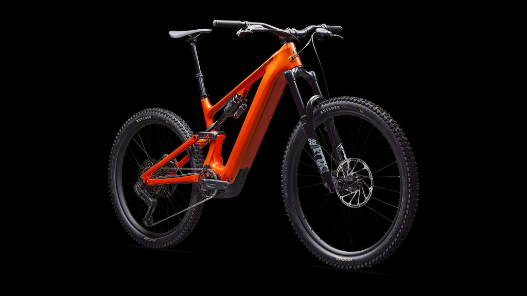Turbo Levo 4 Comp (2026) — Gloss Orange Tint Over Silver Dust / Dark Navy — detail 20