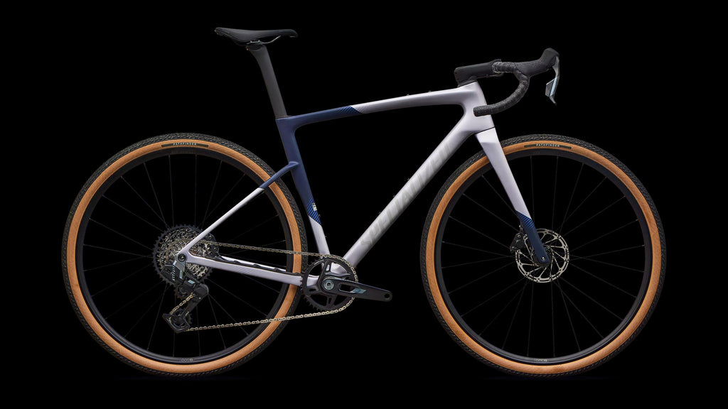 Crux 5 Comp - SRAM Rival XPLR (2027) — Amethyst Frost/Deep Marine/Shadow Silver — side view