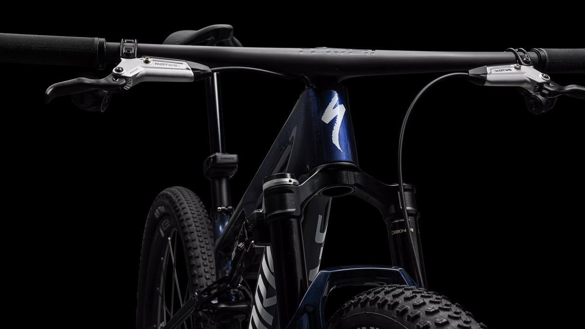 S-Works Epic 8 - SRAM XX SL AXS, RockShox Ultimate Flight Attendant (2026) — Gloss Cyan Blue Pearl / Metallic White Silver — detail 120