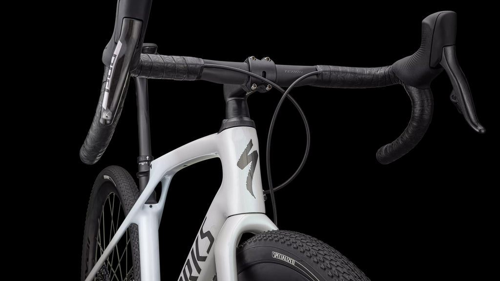 S-Works Diverge STR - SRAM RED eTAP AXS / XX1 Eagle AXS (2024) — Dove Grey+Eyris Pearl - Morning Mist / Eyris Pearl / Smoke — detail 60
