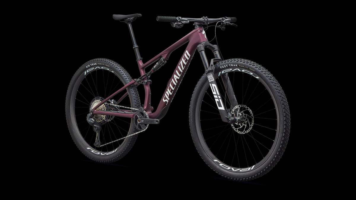 Epic 8 Expert - Shimano XT Di2, RockShox Select+ (2026) — Satin Bordeaux Metallic / White — detail 20