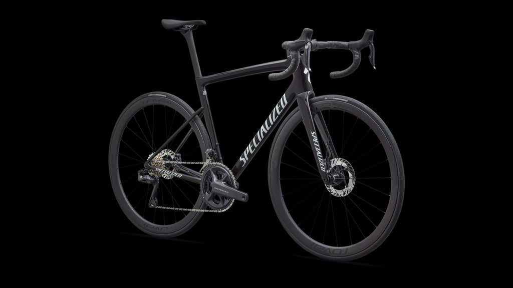 Tarmac SL8 Expert - Shimano Ultegra Di2 (2026) — Gloss Obsidian Metallic / 25% Cqv Reflex Super Red Pearl Over White — detail 20
