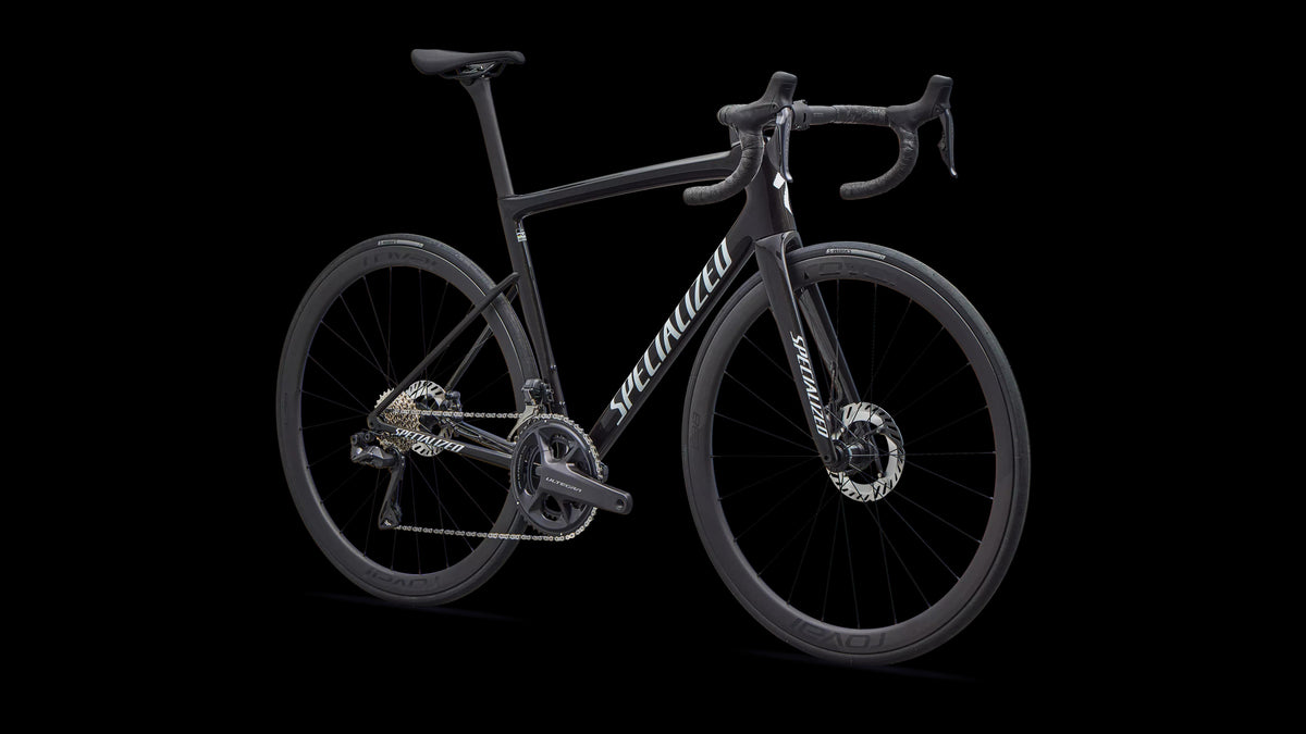 Tarmac SL8 Expert - Shimano Ultegra Di2 (2026) — Gloss Obsidian Metallic / 25% Cqv Reflex Super Red Pearl Over White — detail 20
