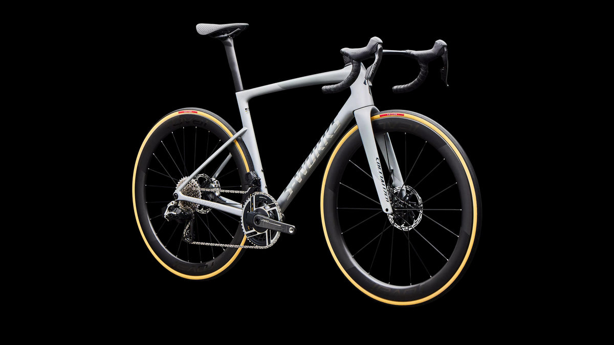 S-Works Tarmac SL9 - SRAM RED AXS (2027) — Satin Silver Dust / Gloss Chrome — detail 80