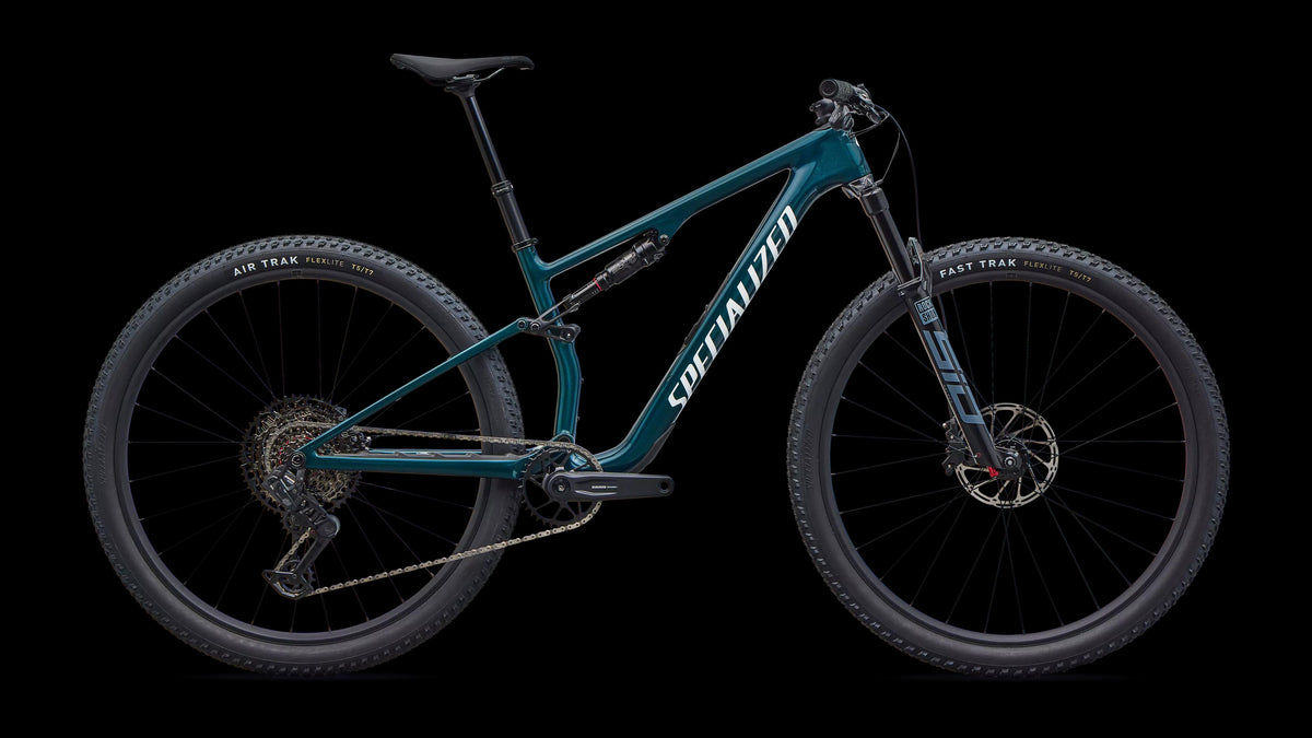 Epic 8 Comp - SRAM S-1000 AXS, RockShox Select (2026) — Gloss Emerald Metallic / White — side view