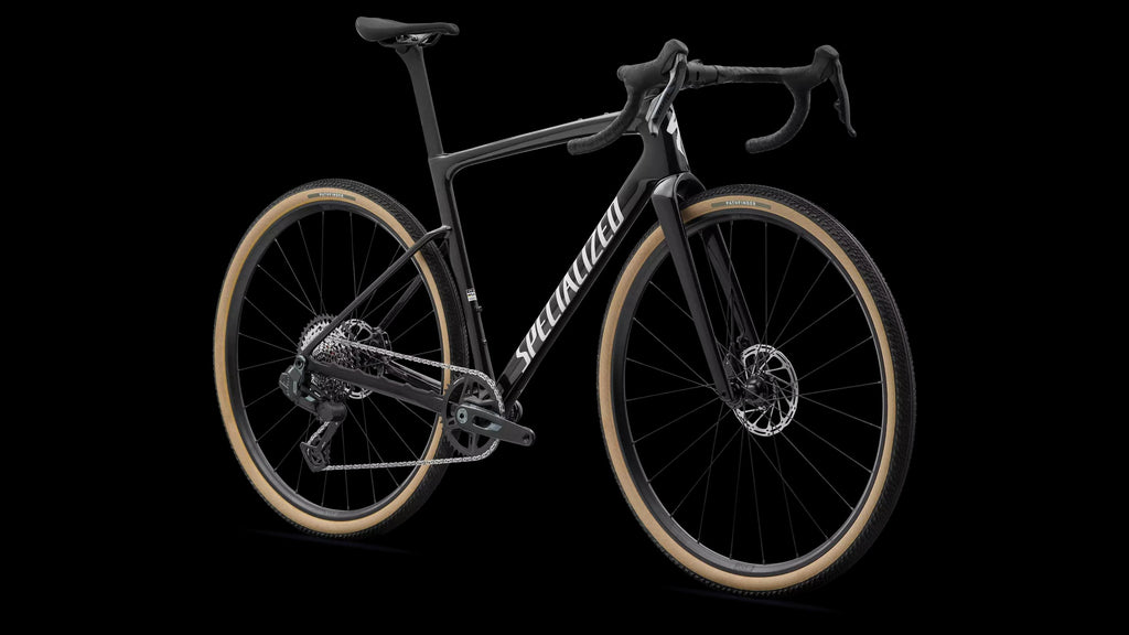 Crux 5 Comp - SRAM Rival XPLR (2027) — Obsidian Metallic/Dune White — detail 20