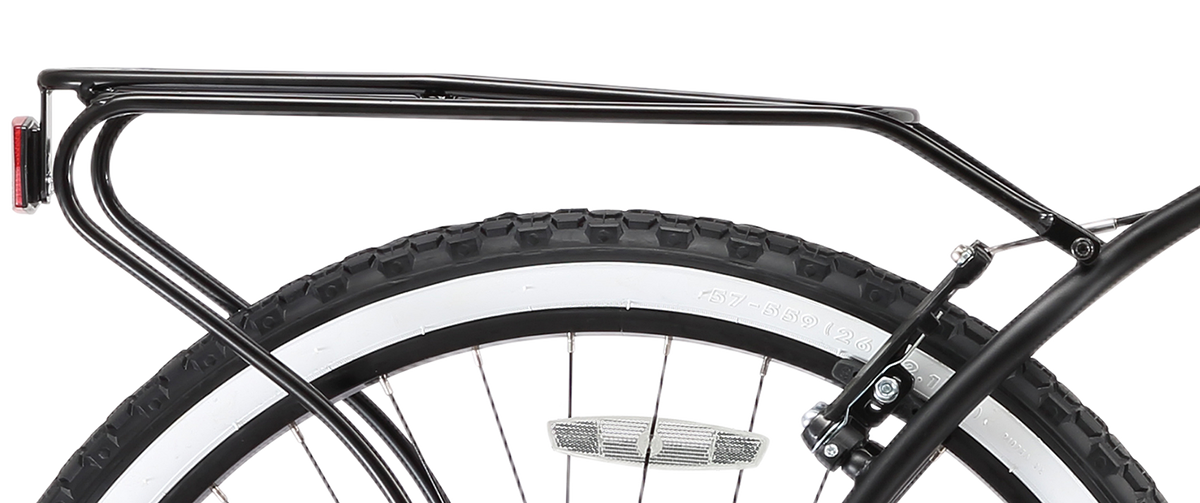 sixthreezero Around the Block Women's 24" Seven Speed Beach Cruiser Bicycle with Rear Rack — product view 5