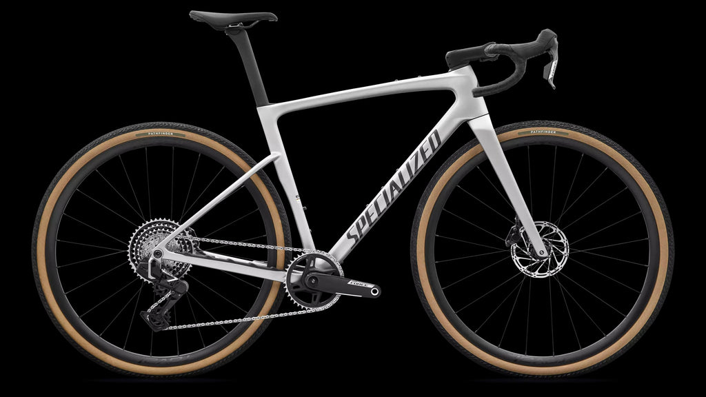 Crux 5 Expert - SRAM Force XPLR (2027) — Shadow Silver/Obsidian Metallic — side view