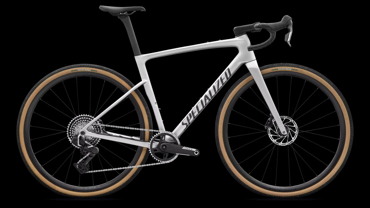 Crux 5 Expert - SRAM Force XPLR (2027) — Shadow Silver/Obsidian Metallic — side view
