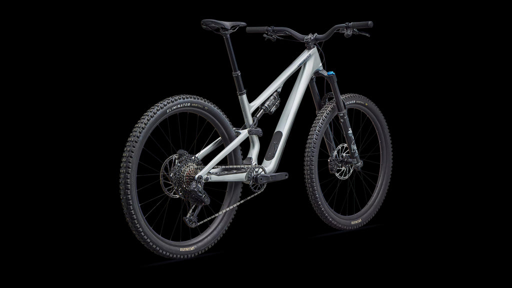 Stumpjumper 15 EVO Comp - SRAM S-1000 AXS, FOX Rhythm (2026) — Gloss Shadow Silver / Majesty Blue Metallic — detail 30