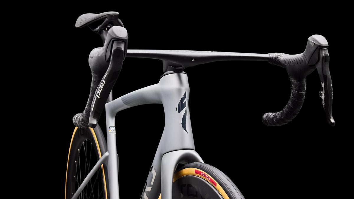 S-Works Tarmac SL9 - SRAM RED AXS (2027) — Satin Silver Dust / Gloss Chrome — detail 110