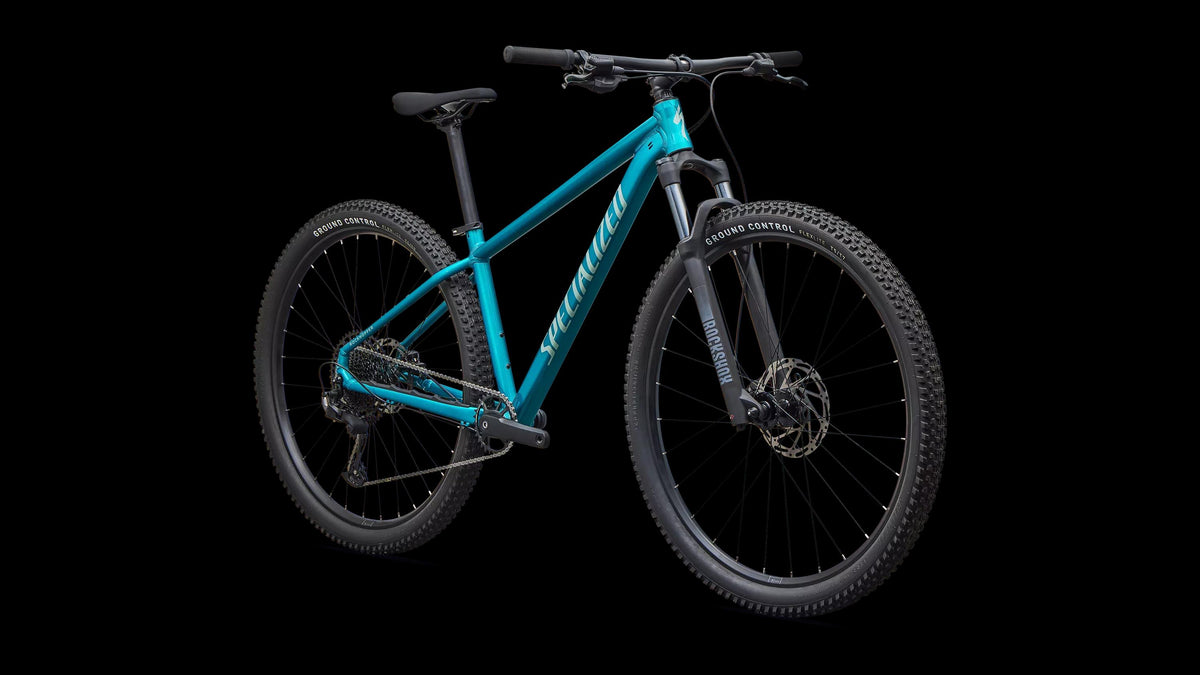 Rockhopper Comp (2027) — Gloss Teal Tint Aluminum / Agave Grey — detail 20