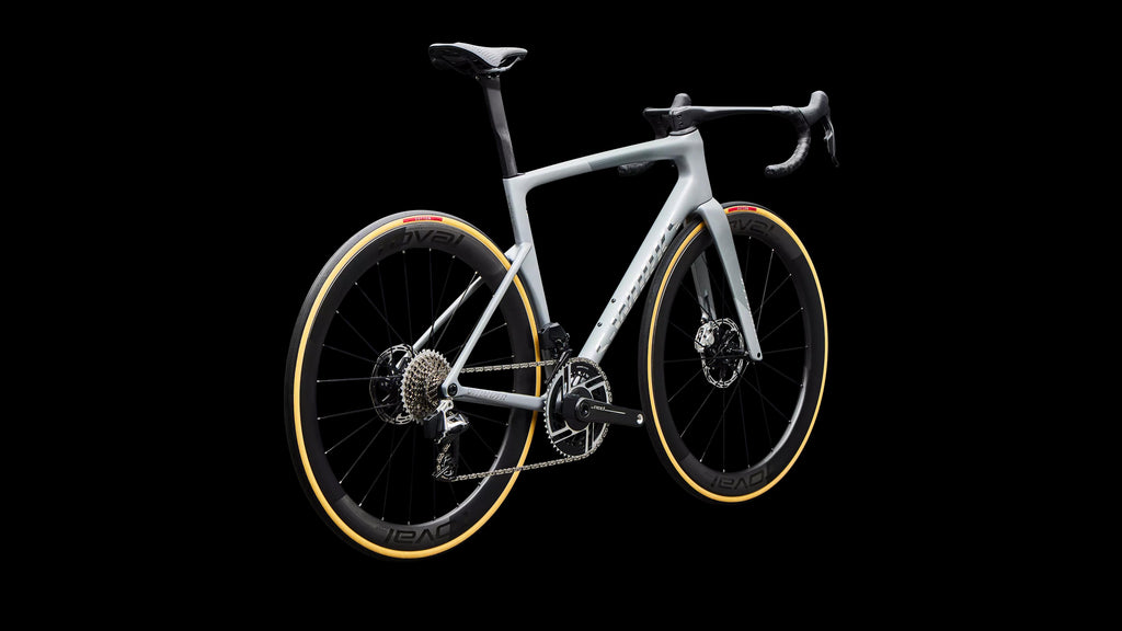 S-Works Tarmac SL9 - SRAM RED AXS (2027) — Satin Silver Dust / Gloss Chrome — detail 90
