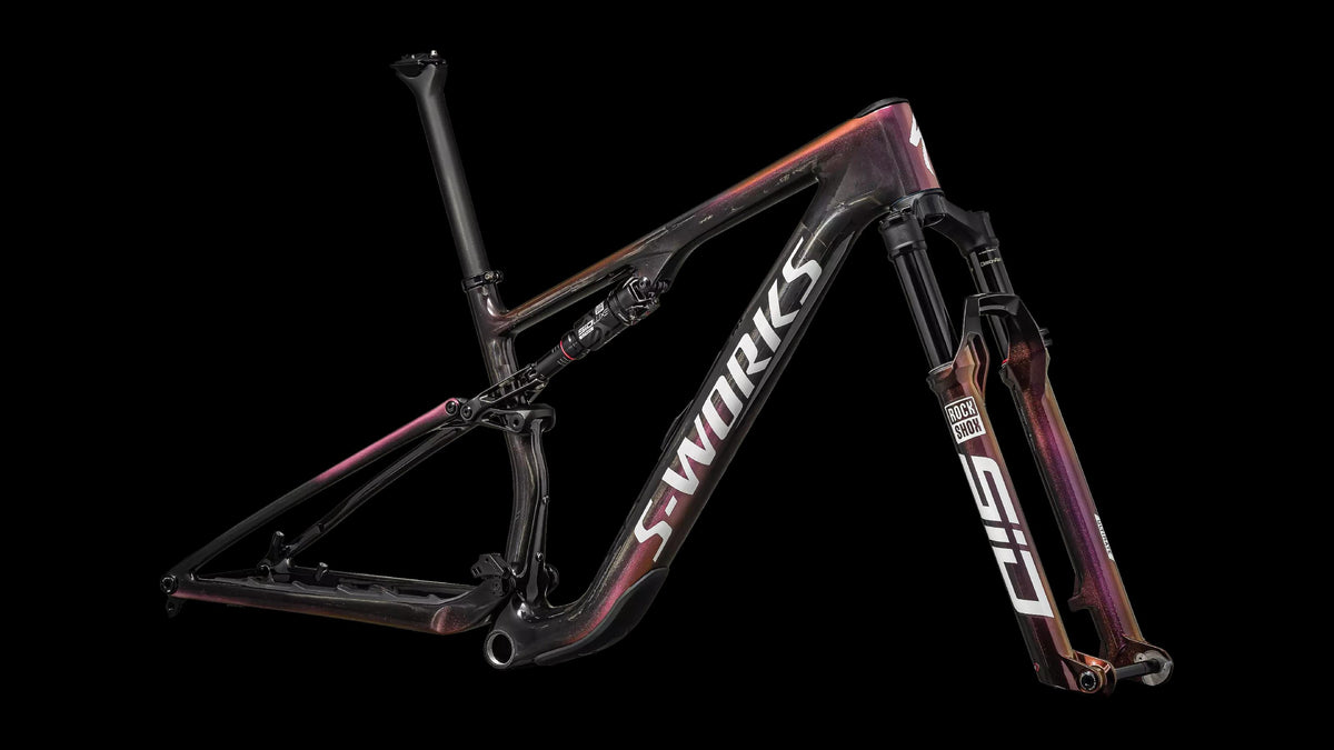 S-Works Epic 8 Frameset - Rockshox SIDLuxe Ultimate (2024) — Gloss Carbon/Metallic Vivid Pink/Viavi Magenta Gold/Metallic Midnight Shadow/White — detail 20