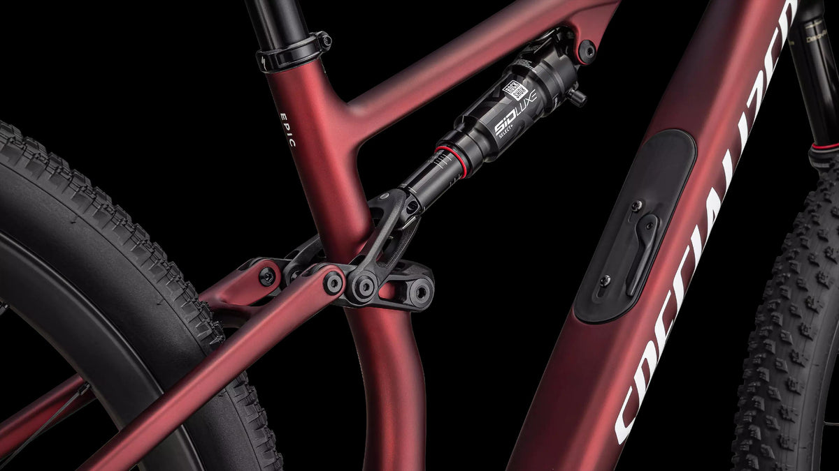 Epic 8 Expert - SRAM GX AXS, RockShox Select+ (2024) — Satin/Redsky White — detail 60