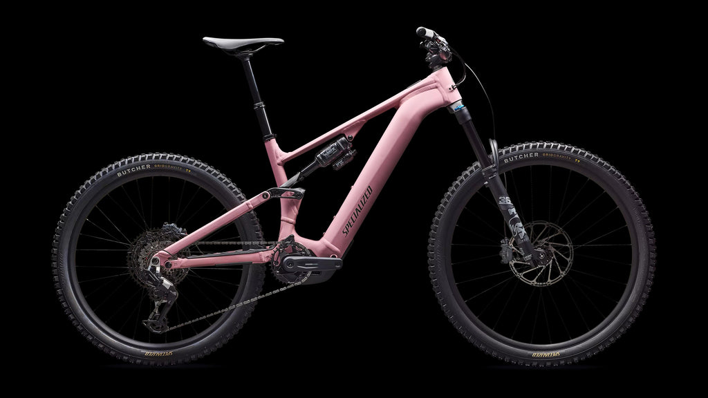 Turbo Levo 4 Comp Alloy (2026) — Satin Dusky Pink / Cypress Metallic — side view