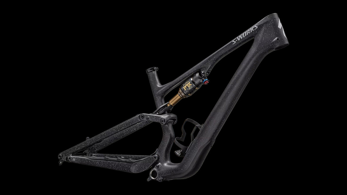 S-Works Stumpjumper 15 Frameset - FOX FLOAT GENIE Factory (2025) — Satin Nrly Blk / Blk / Cool Grey / Obsidian / Satin Dove Grey — detail 20