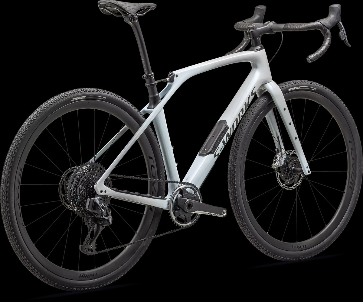 S-Works Diverge STR - SRAM RED eTAP AXS / XX1 Eagle AXS (2024) — Dove Grey+Eyris Pearl - Morning Mist / Eyris Pearl / Smoke — detail 30