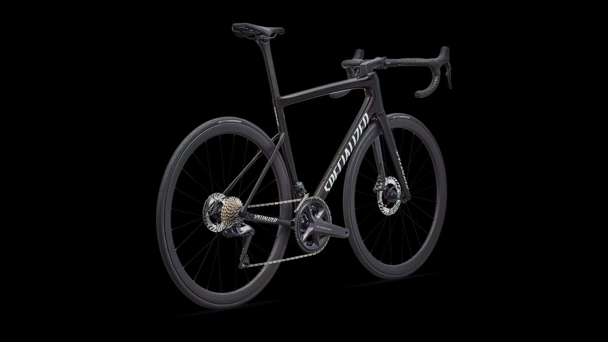 Tarmac SL8 Expert - Shimano Ultegra Di2 (2026) — Gloss Obsidian Metallic / 25% Cqv Reflex Super Red Pearl Over White — detail 30