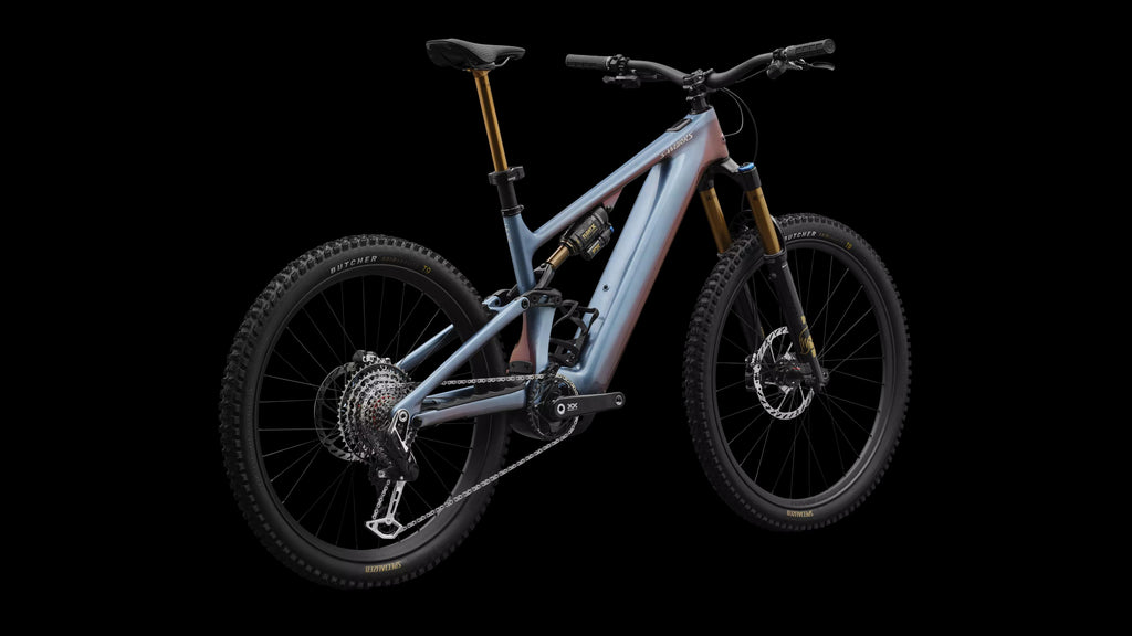 S-Works Turbo Levo 4 (2026) — Gloss Glacial Metallic / Red Pearl / Black Pearl — detail 160