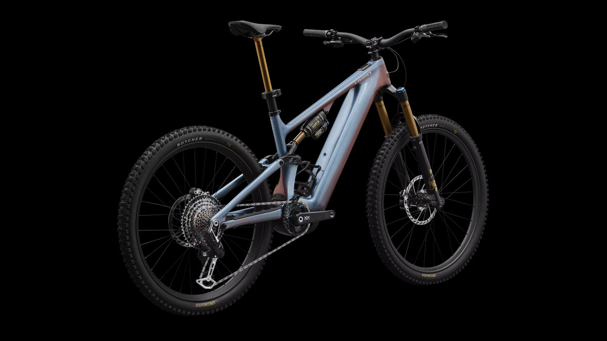 S-Works Turbo Levo 4 (2026) — Gloss Glacial Metallic / Red Pearl / Black Pearl — detail 160