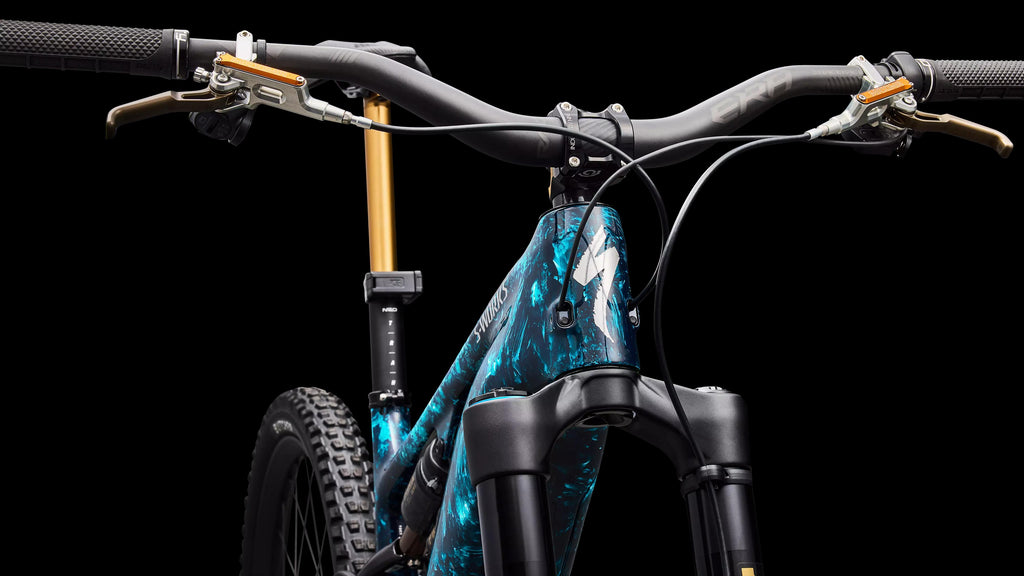 S-Works Turbo Levo 4 LTD (2026) — Astral Blue / Dark Navy / Chrome Strata — detail 140