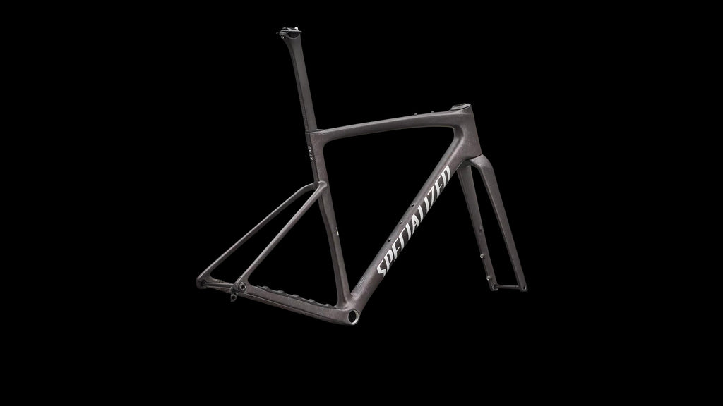 Crux 5 Frameset - FACT 10r Carbon (2027) — Warm Smoke Metallic/Silver Dust — detail 30