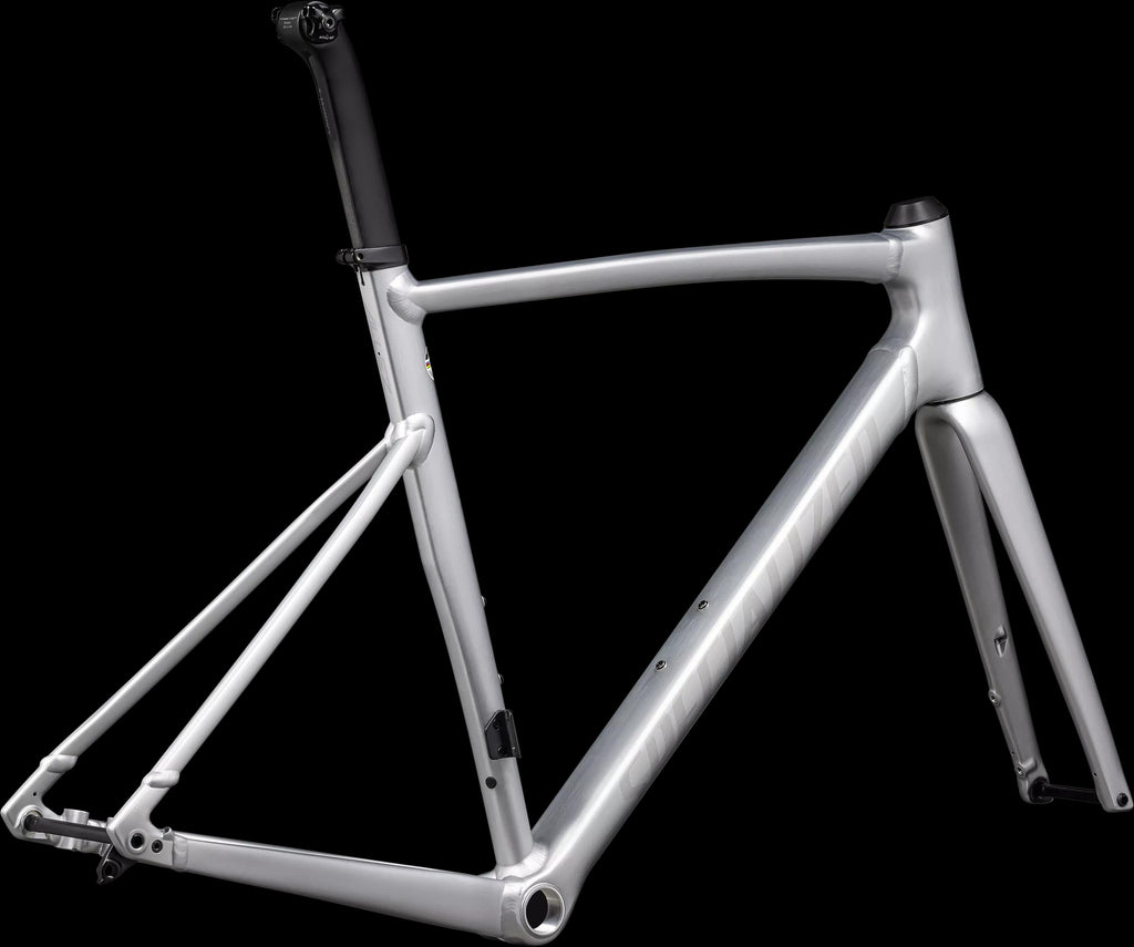 Allez Sprint Frameset - D'Aluisio Smartweld Alloy (2024) — Satin Fog Tint Brush / Black Pearl — detail 30