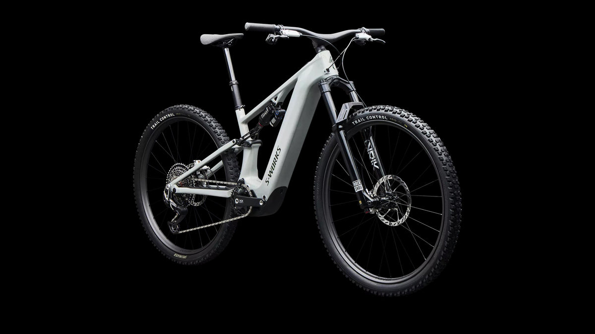 S-Works Turbo Levo R (2027) — Gloss Dolomite / Viavi Silver Green Pearl / Oak Green Metallic — detail 110