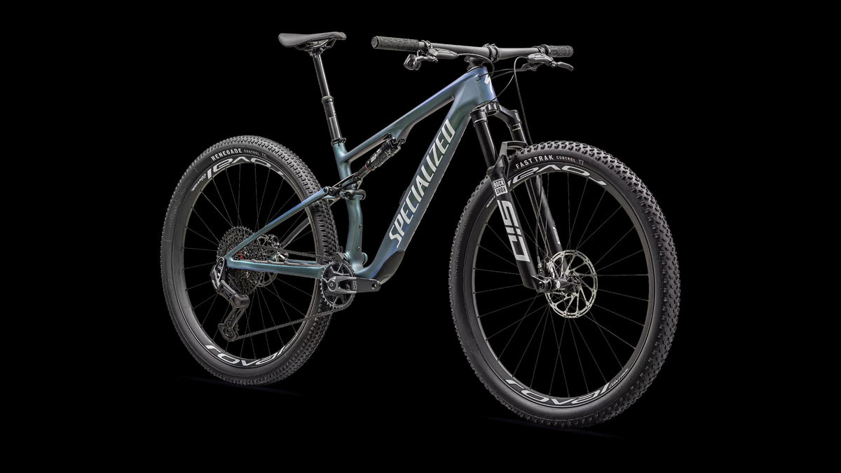 Epic 8 Pro - SRAM X0 AXS, RockShox Ultimate (2024) — Satin Carbon/Metallic Sapphire/Metallic White Silver — detail 20