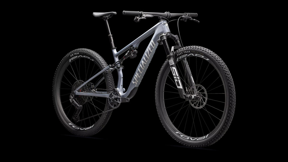 Epic 8 Pro - SRAM X0 AXS, RockShox Ultimate Flight Attendant (2026) — Glacial Metallic Pearl / Metallic White Silver — detail 20