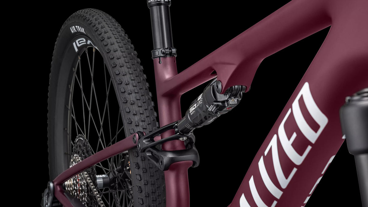 Epic 8 Expert - SRAM GX AXS, RockShox Select+ (2026) — Satin Bordeaux Metallic / White — detail 60