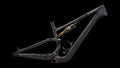 S-Works Stumpjumper 15 Frameset - FOX FLOAT GENIE Factory (2025) — Satin Nrly Blk / Blk / Cool Grey / Obsidian / Satin Dove Grey — side view