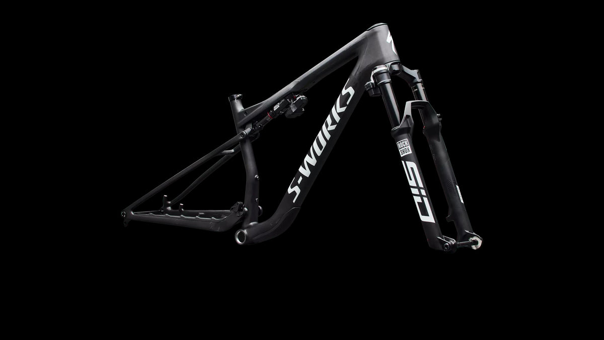 S-Works Epic 9 Frameset (2027) — Satin Carbon / Metallic White Silver — detail 70