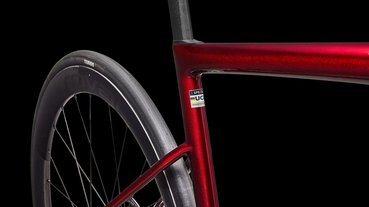 Tarmac SL8 Pro - SRAM Force AXS (2026) — Gloss Red Sky / Chrome — detail 60