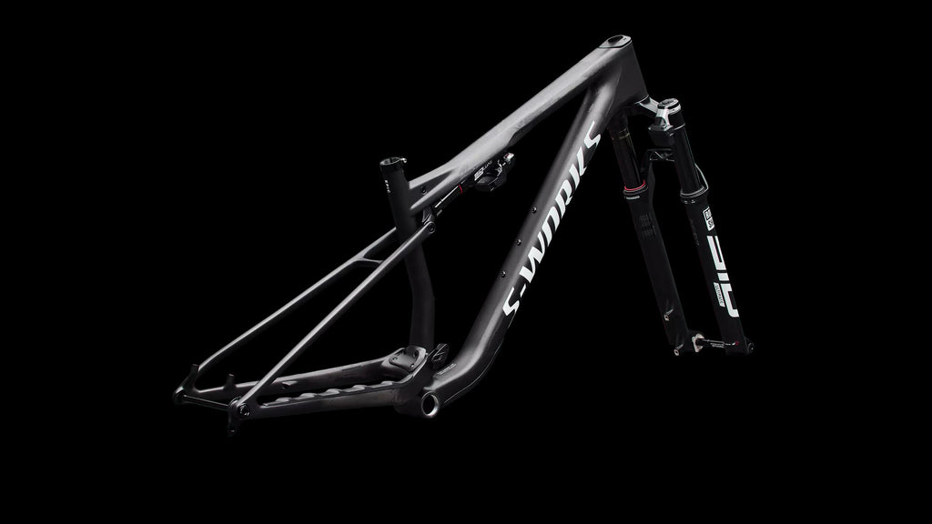 S-Works Epic 9 Frameset (2027) — Satin Carbon / Metallic White Silver — detail 80