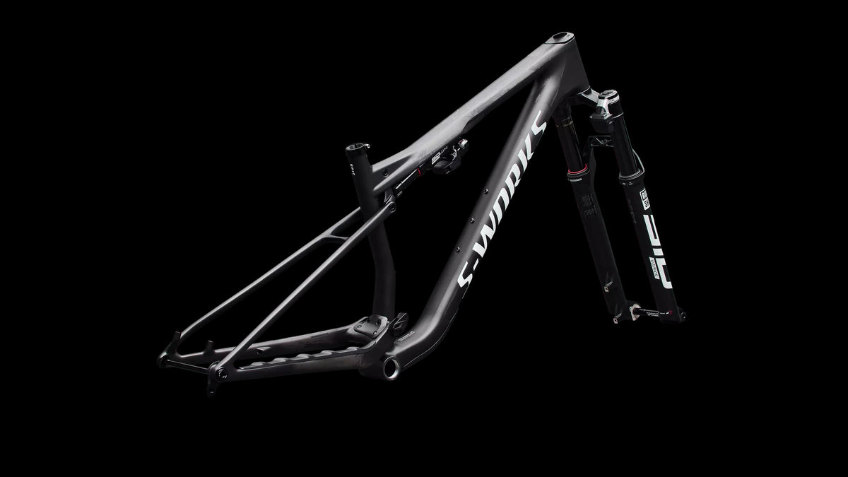 S-Works Epic 9 Frameset (2027) — Satin Carbon / Metallic White Silver — detail 80