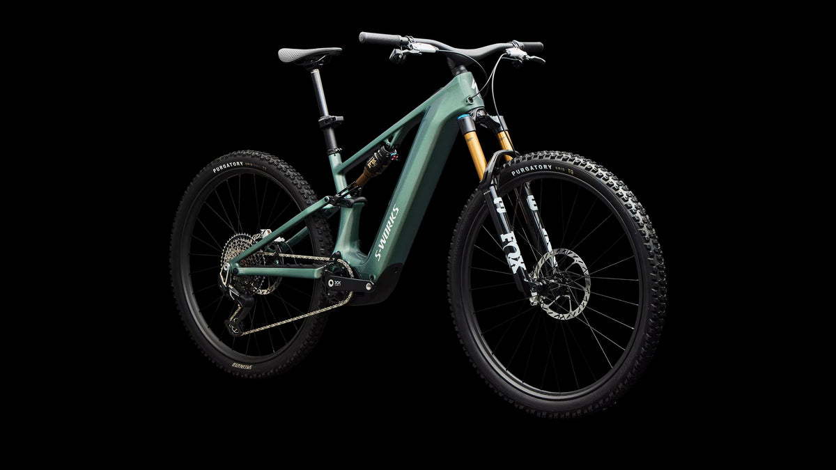 S-Works Turbo Levo R (2026) — Gloss Premium Fjord Metallic / White — detail 110