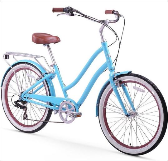 sixthreezero EVRYjourney Women's 24" 7 Speed Step-Through Touring Hybrid Bicycle — product view 194