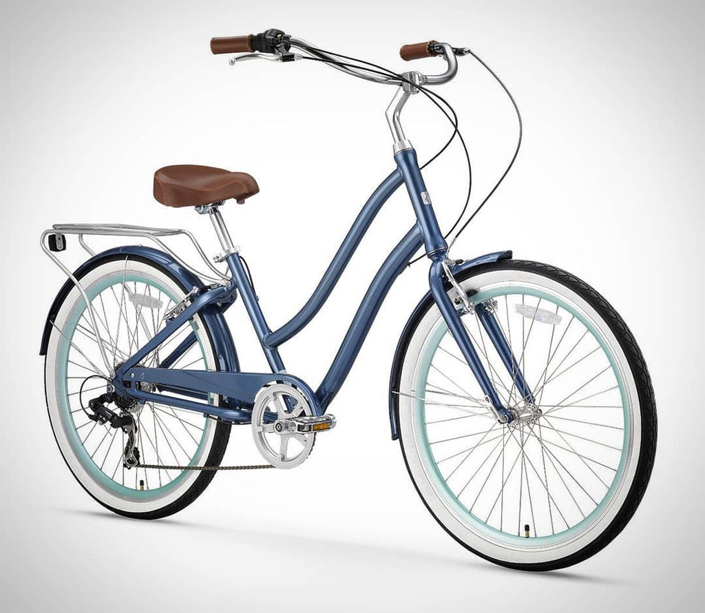 sixthreezero EVRYjourney Women's 24" 7 Speed Step-Through Touring Hybrid Bicycle — product view 196