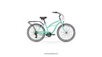 sixthreezero Around the Block Women's 24" 21 Speed Beach Cruiser Bicycle with Rear Rack — product view 55