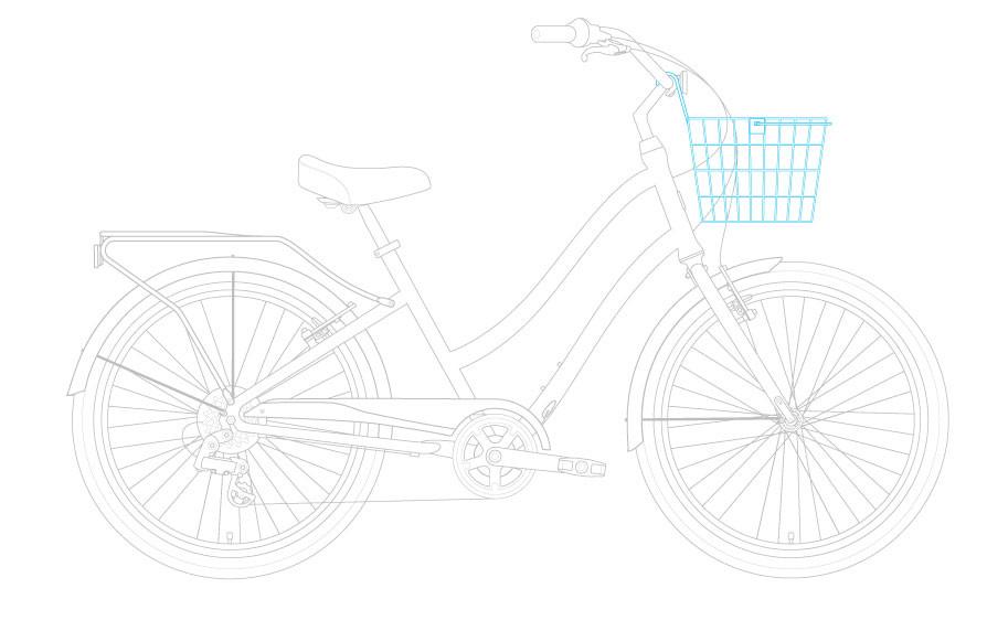 sixthreezero EVRYjourney Women's 24" 7 Speed Step-Through Touring Hybrid Bicycle — product view 33