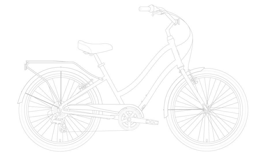 sixthreezero EVRYjourney Women's 24" 7 Speed Step-Through Touring Hybrid Bicycle — product view 30