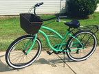 sixthreezero Around the Block Women's 24" Seven Speed Beach Cruiser Bicycle with Rear Rack — product view 57