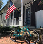sixthreezero Around the Block Women's 24" 21 Speed Beach Cruiser Bicycle with Rear Rack — product view 78